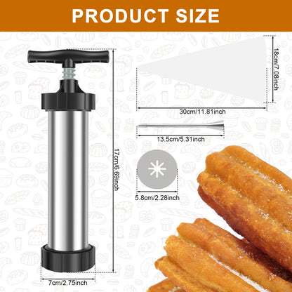 ChurroCrafter – Stainless Steel Churro Maker Kit