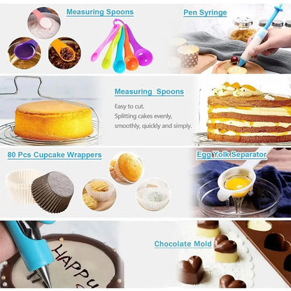 SweetWhirl – Silicone Bakeware &amp; Decorating Set