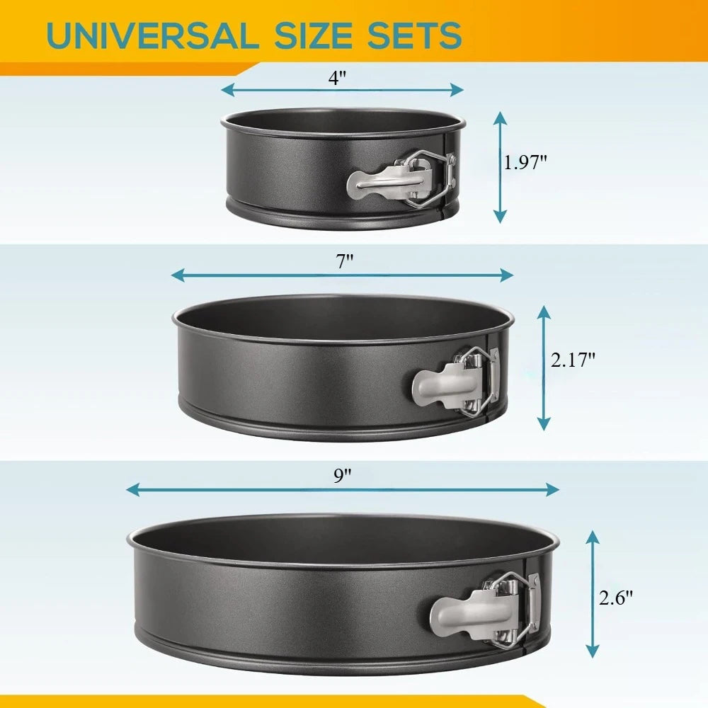 OvenJoy – 3 Piece Springform Cake Pan Set
