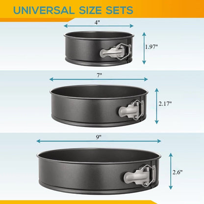 OvenJoy – 3 Piece Springform Cake Pan Set