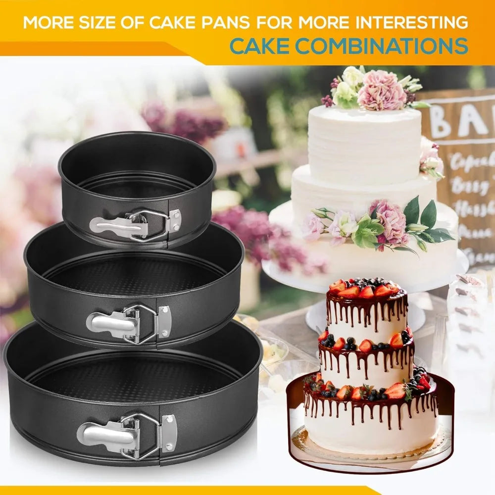 OvenJoy – 3 Piece Springform Cake Pan Set