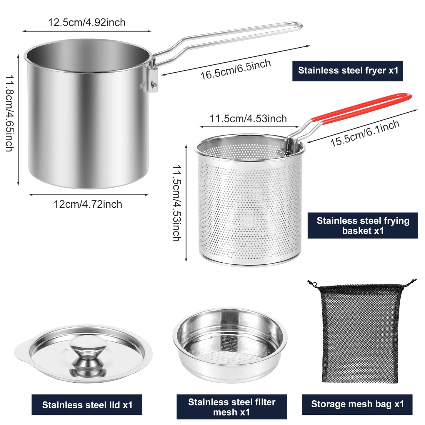 CrispMaster – Stainless Steel Deep Fryer Pot