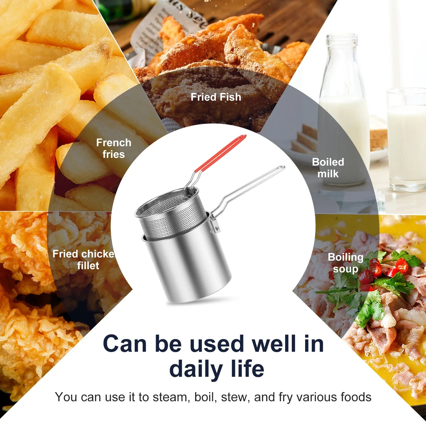 CrispMaster – Stainless Steel Deep Fryer Pot