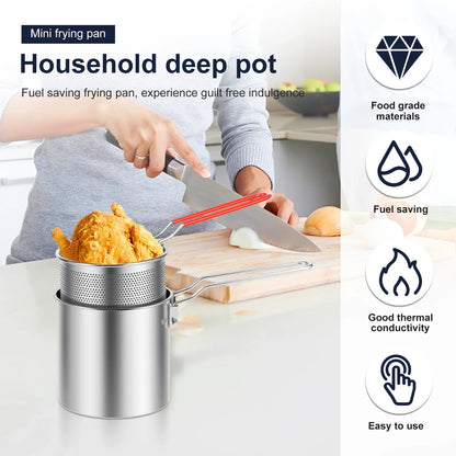 CrispMaster – Stainless Steel Deep Fryer Pot