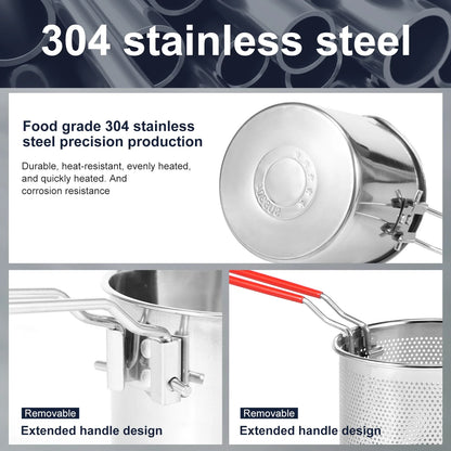 CrispMaster – Stainless Steel Deep Fryer Pot