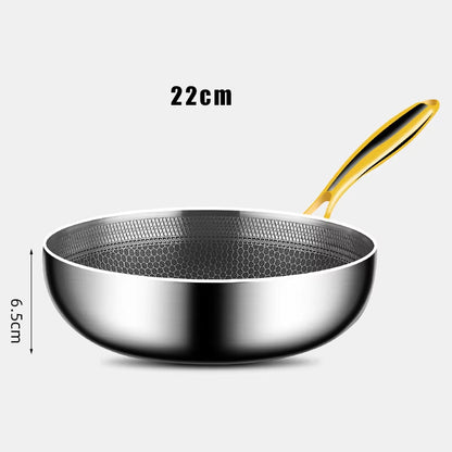 HexaPan – Stainless Steel Honeycomb Frying Pan