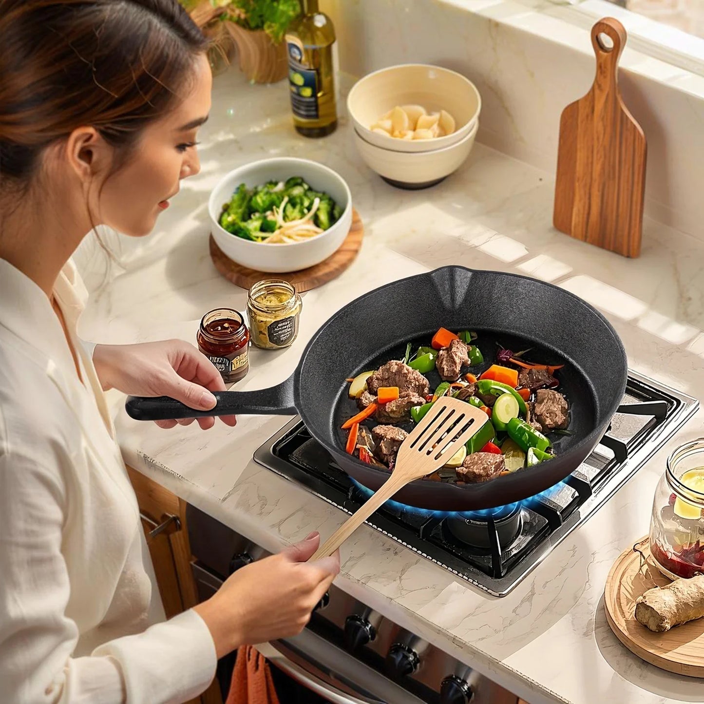 IronChef – 5pcs Cast Iron Skillet Set