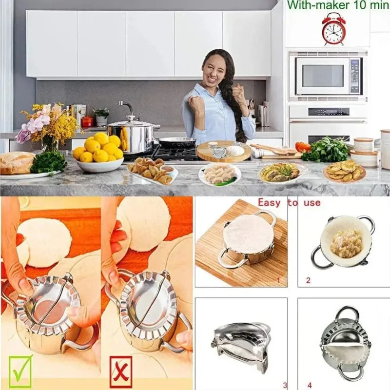 DoughCraft – Stainless Steel Dumpling Maker