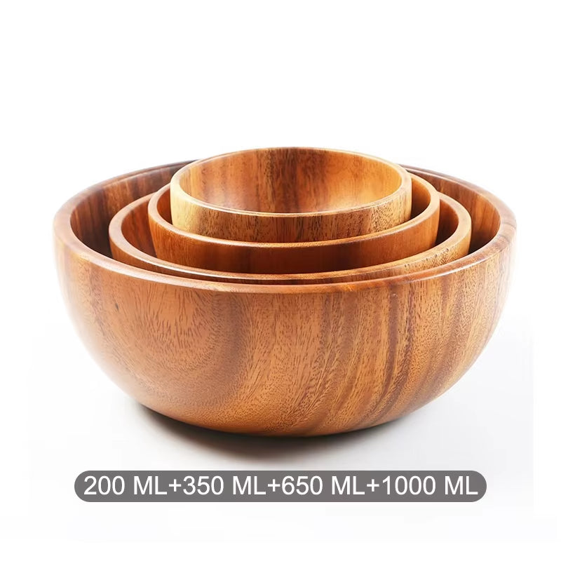 AcaBowl – 4pcs Acacia Wooden Bowl Set