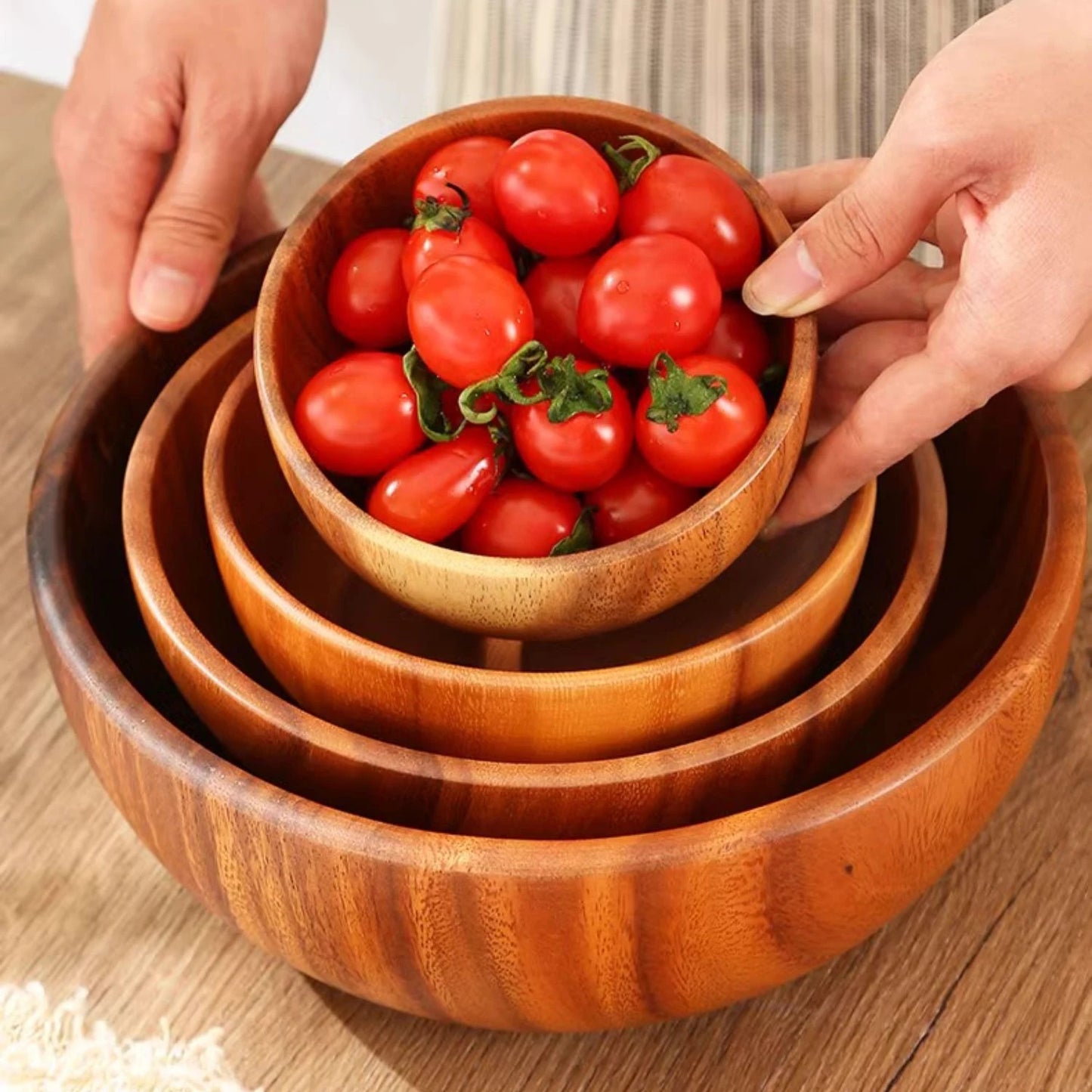 AcaBowl – 4pcs Acacia Wooden Bowl Set