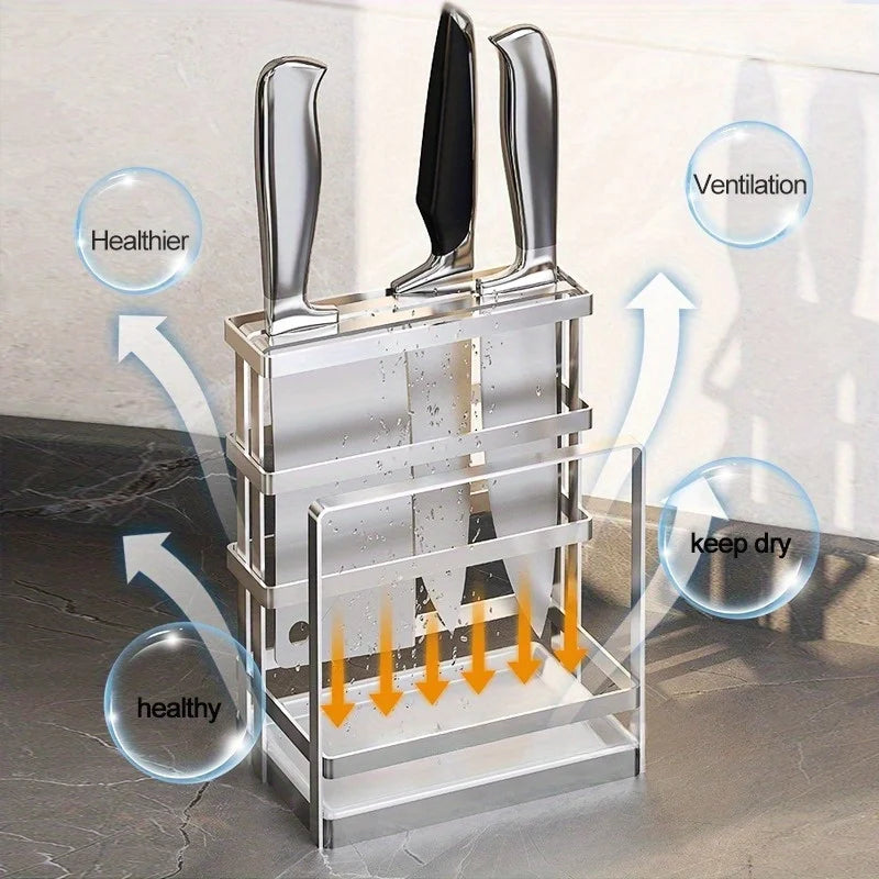 SteelStore – Stainless Steel Kitchen Knife Organizer