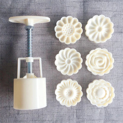 MoonPress – Flower Shaped Cookie & Mooncake Mold Set