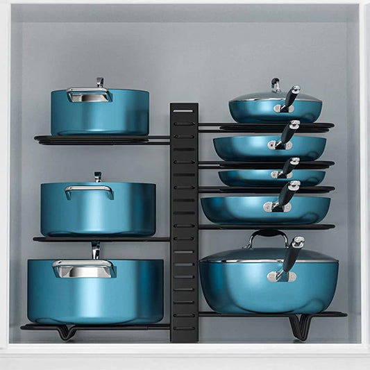 Stackora – 8-Tier Adjustable Pot & Pan Organizer