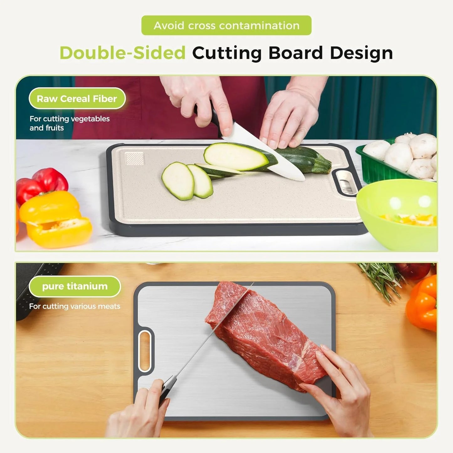 TitanEdge – Double-Sided Titanium Cutting Board