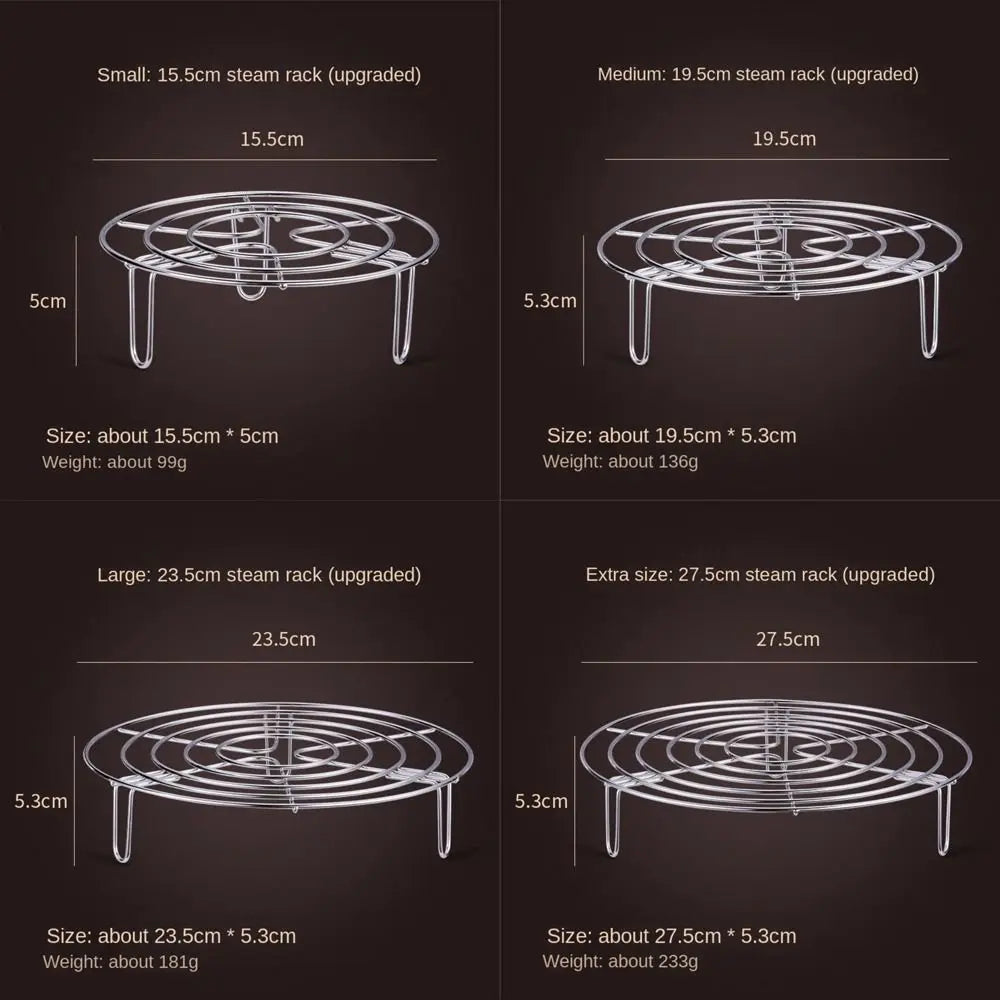 Steamora – Adjustable Stainless Steel Steamer Rack
