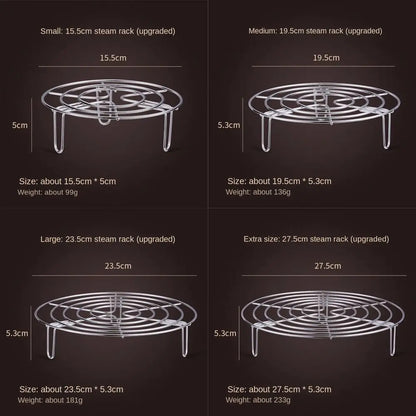 Steamora – Adjustable Stainless Steel Steamer Rack