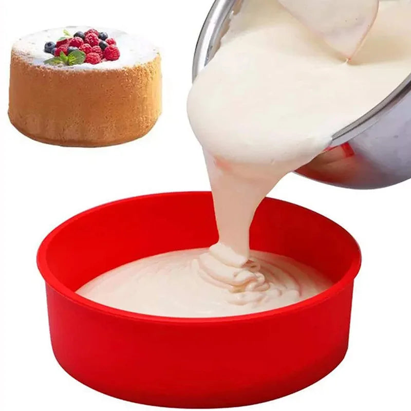 CiruBake – Nonstick Silicone Round Cake Mold Set