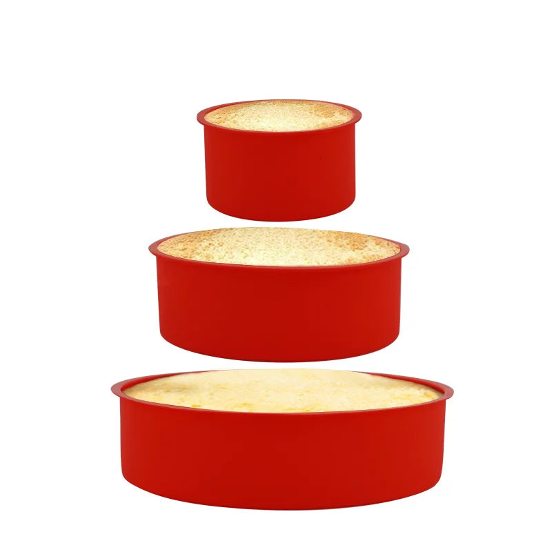 CiruBake – Nonstick Silicone Round Cake Mold Set