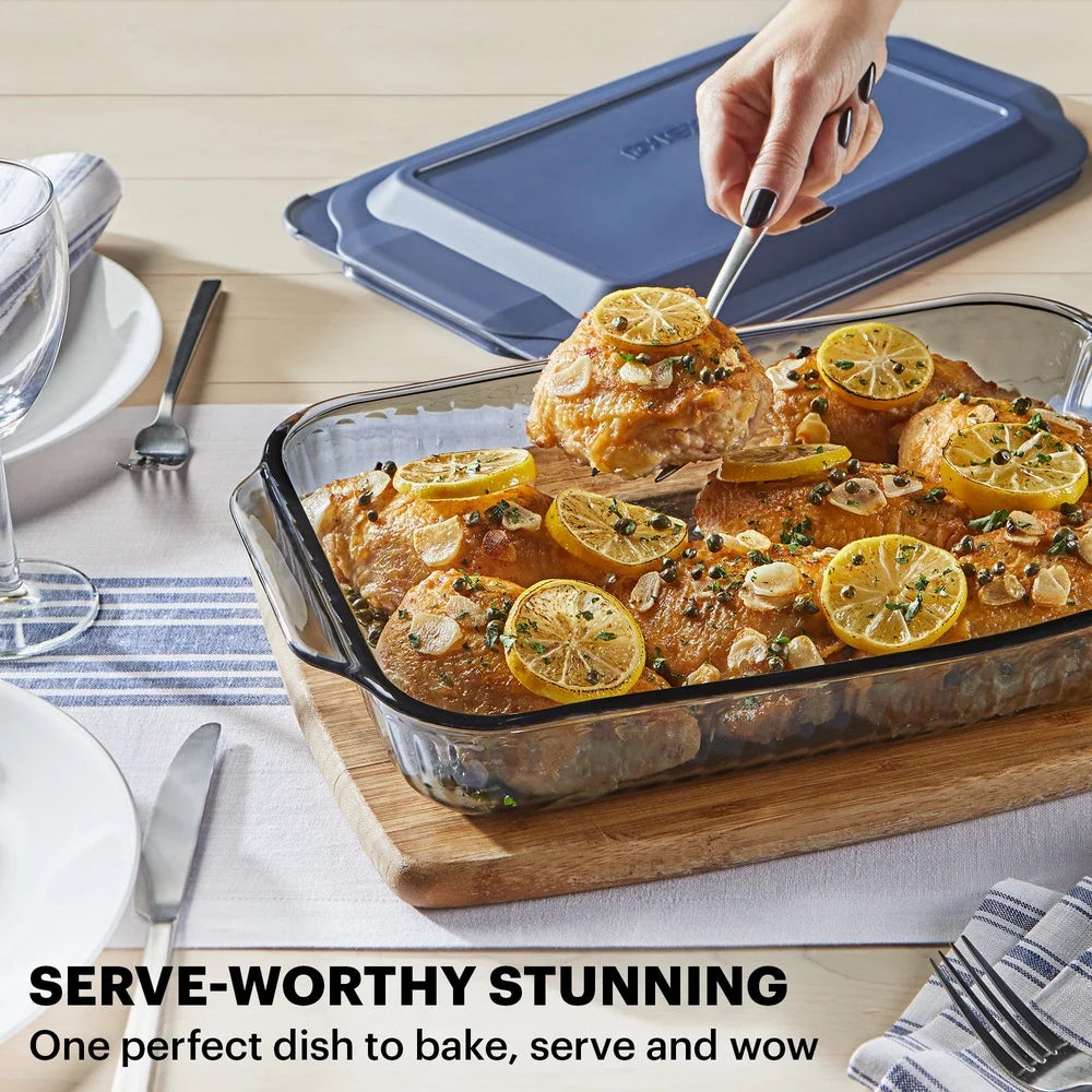 Glassora – Sculpted Tinted Glass Baking Dish