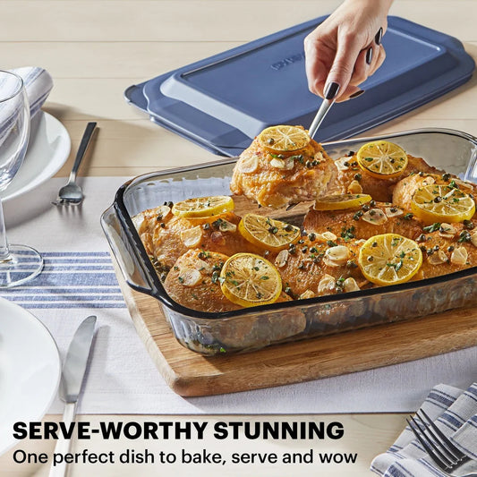 Glassora – Sculpted Tinted Glass Baking Dish