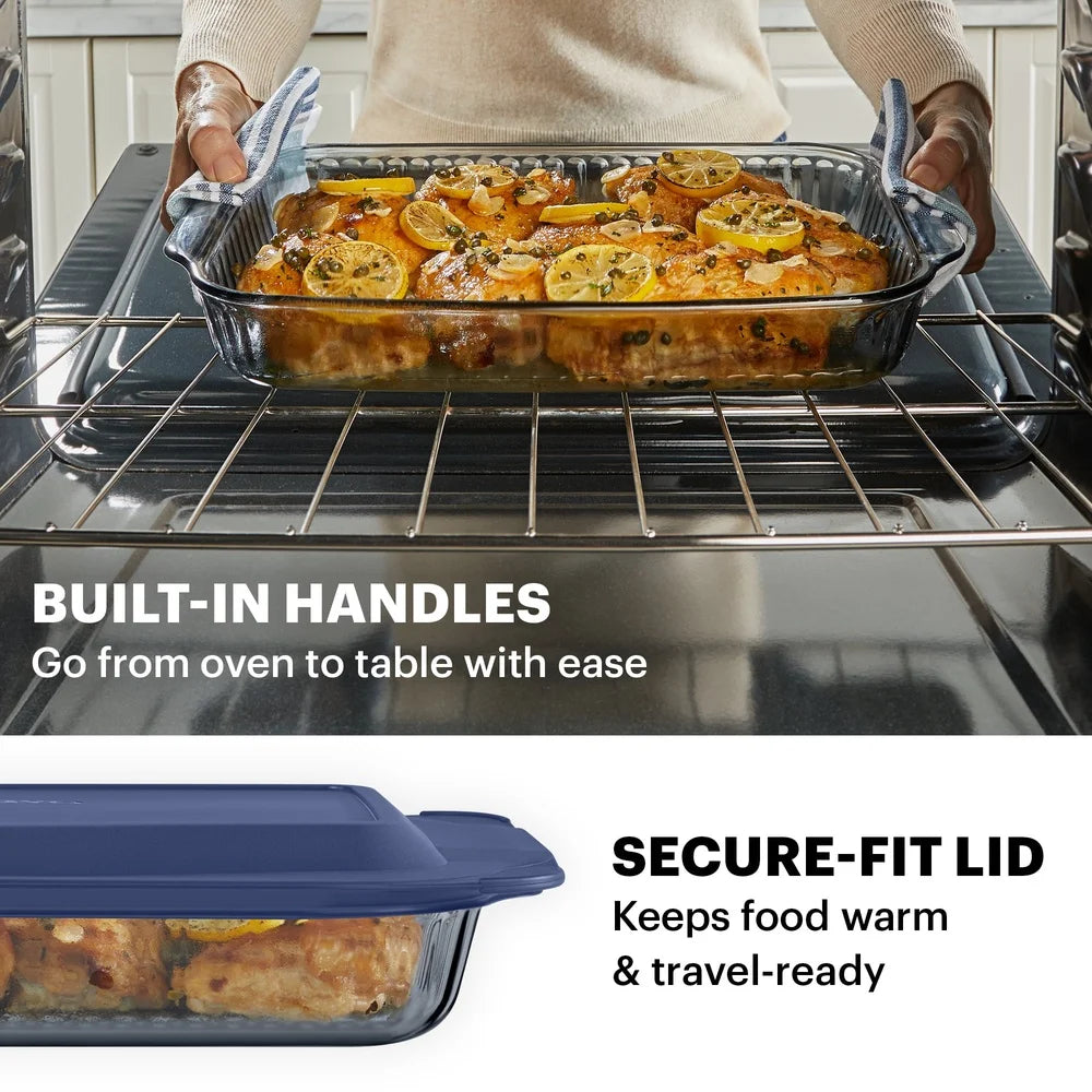 Glassora – Sculpted Tinted Glass Baking Dish