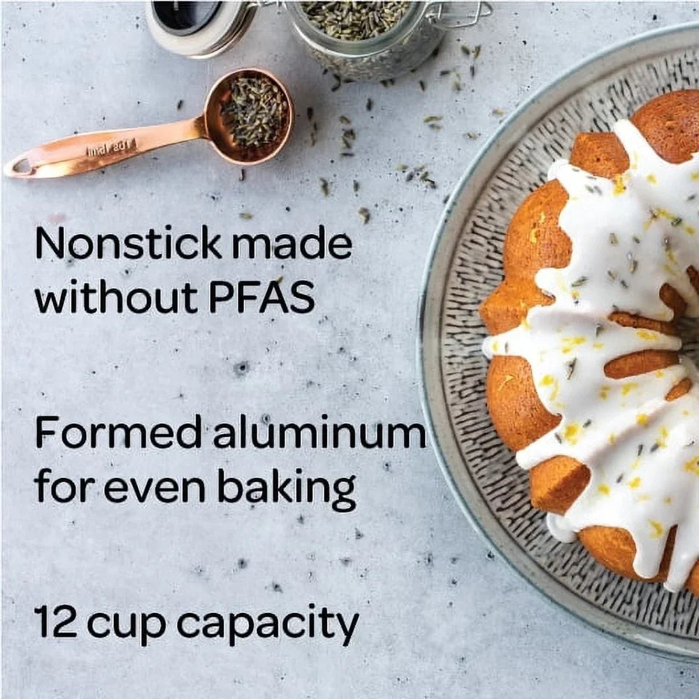 LumeBake – Rose Gold Nonstick Bundt Pan