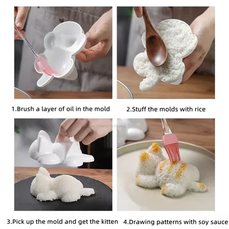 MoriMold – Cute Animal Sushi & Onigiri Mold Set