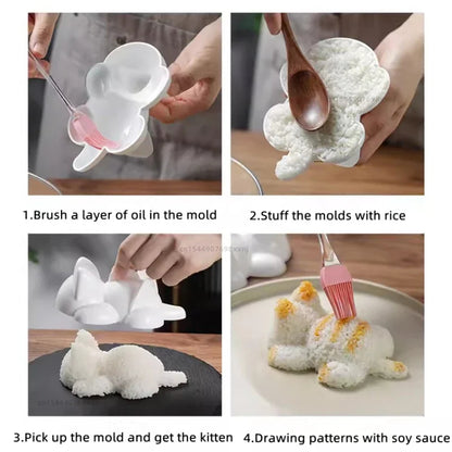 MoriMold – Cute Animal Sushi & Onigiri Mold Set