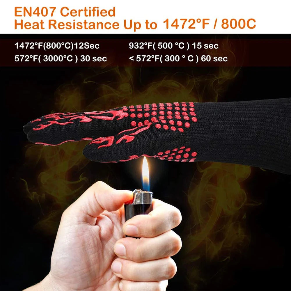 FlameGrip – High-Temperature BBQ Grill Gloves