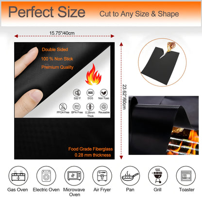 CookGuard – Reusable Heat-Resistant Oven Liners Set