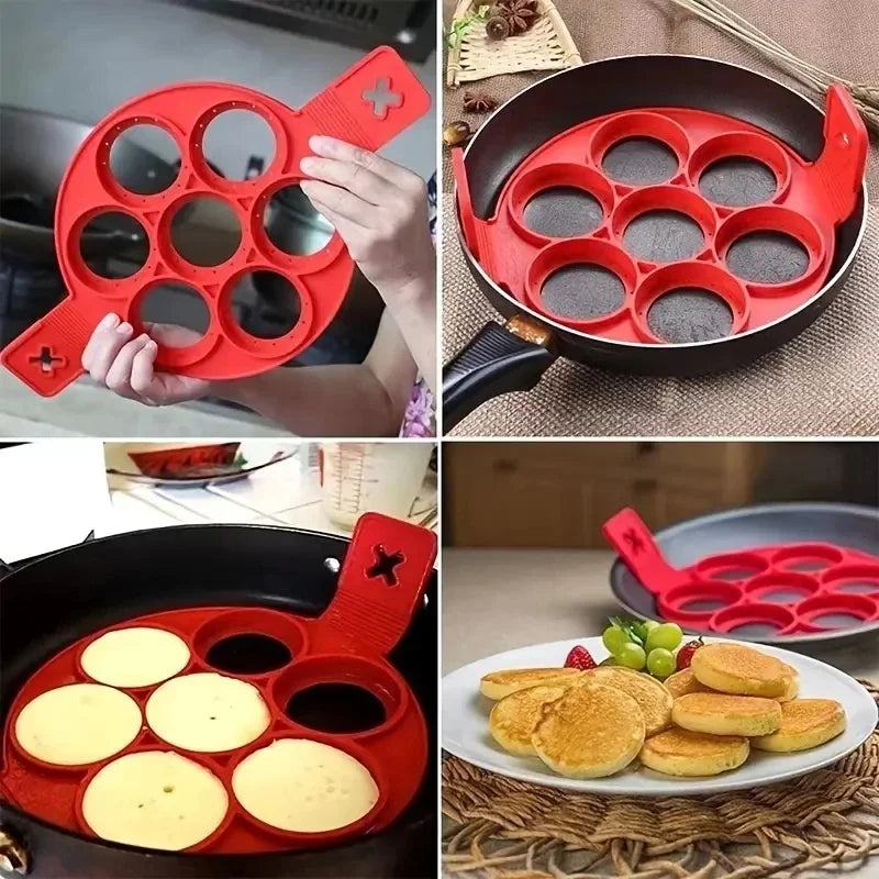 PanBliss – 7-Hole Silicone Pancake & Egg Mold