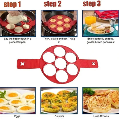 PanBliss – 7-Hole Silicone Pancake & Egg Mold
