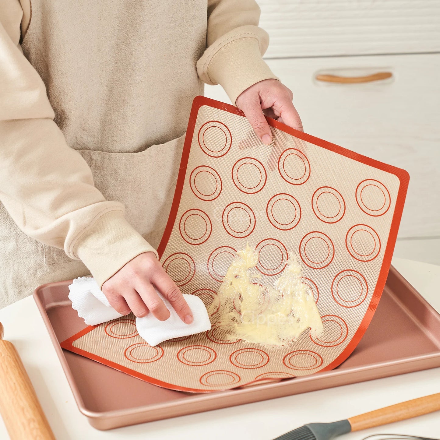 SilvaMatix – 5-Piece Reusable Silicone Baking Mat Set