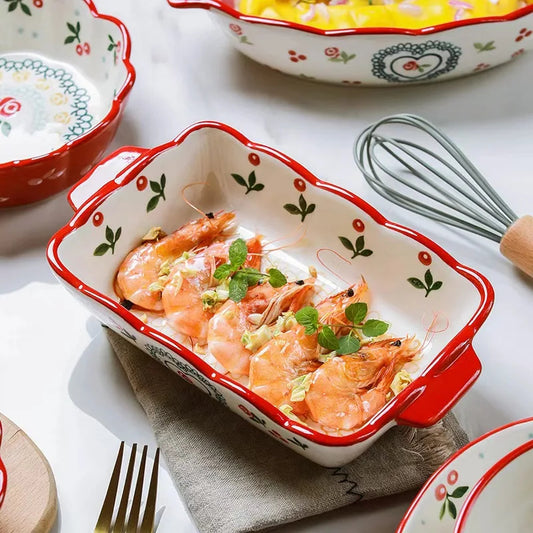 Cerava – Rectangular Ceramic Baking Dish with Handle