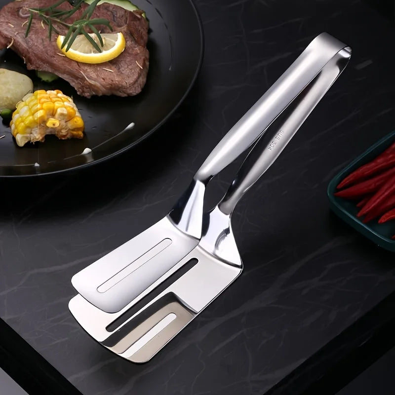 Grillvix – Stainless Steel BBQ Steak Clamps & Food Tongs