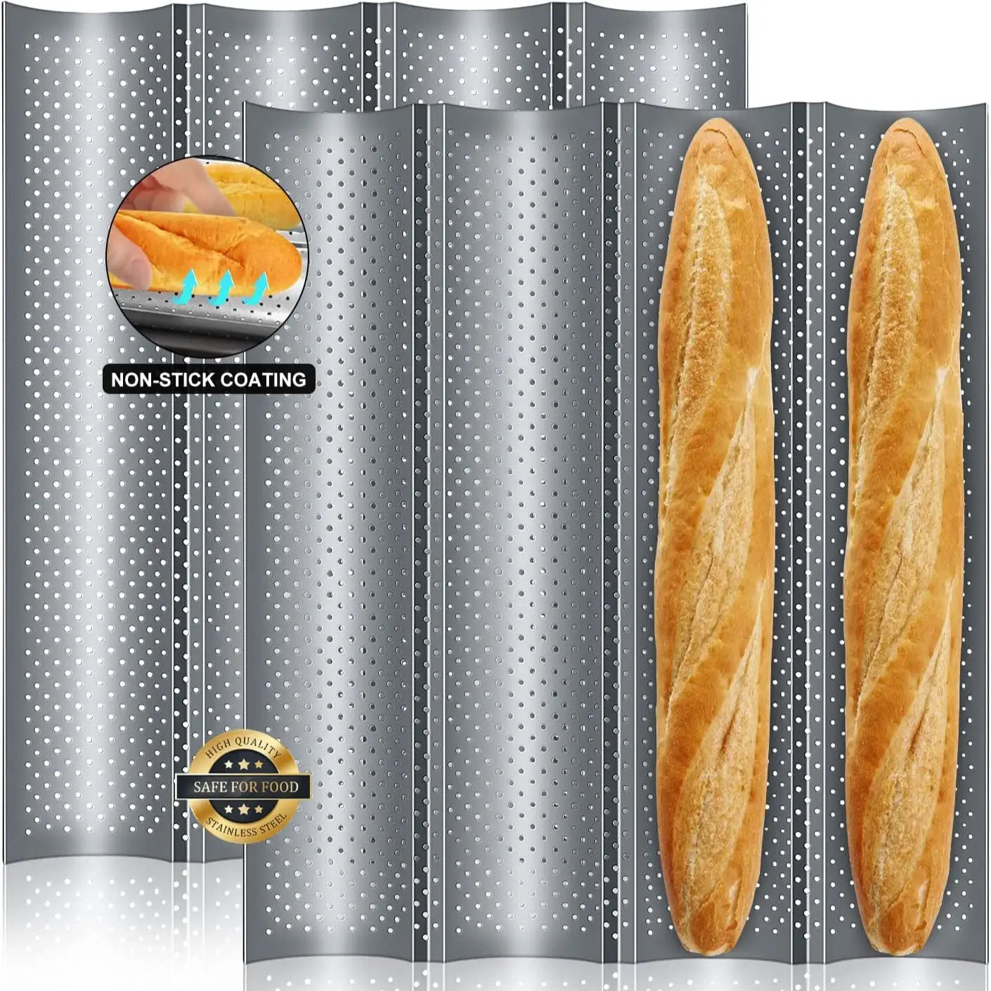 Walfos – French Baguette Wave Baking Pan