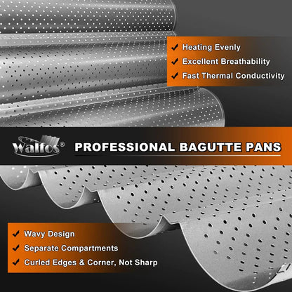 Walfos – French Baguette Wave Baking Pan