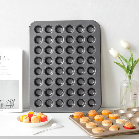 BakeNove – 48 Hole Non Stick Mini Muffin and Cupcake Pan
