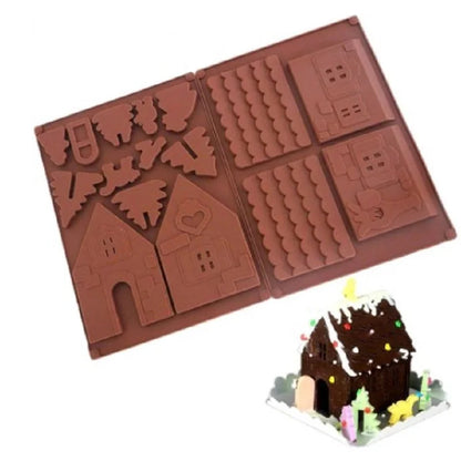 Festivora – 3D Christmas House Silicone Baking Mold