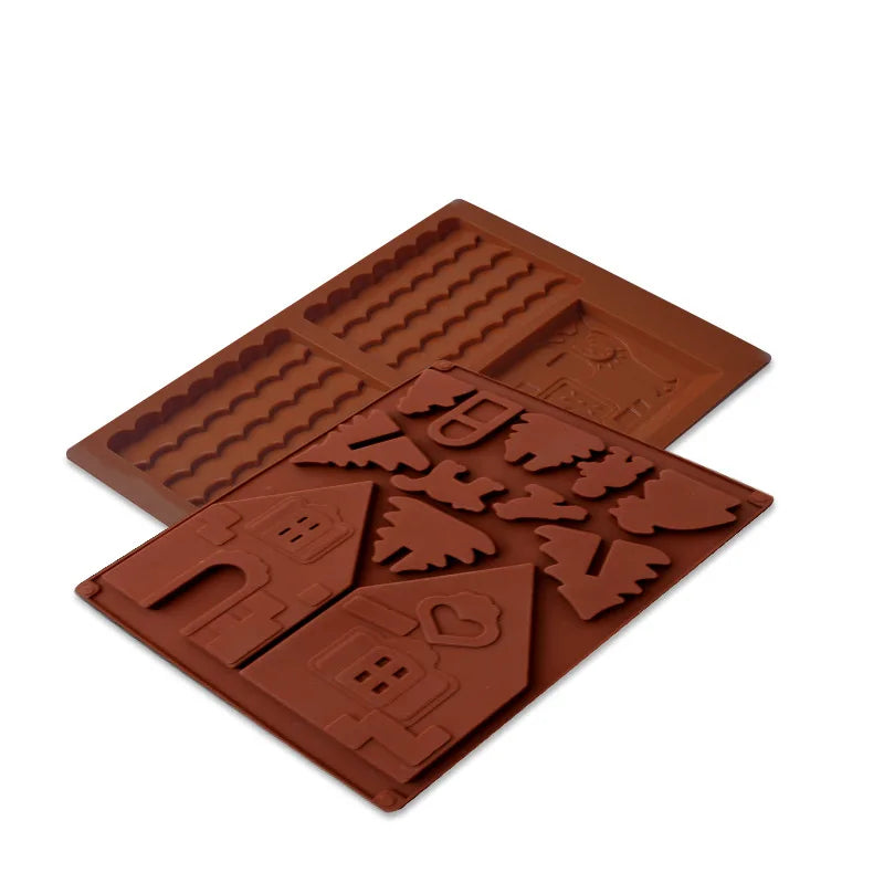 Festivora – 3D Christmas House Silicone Baking Mold