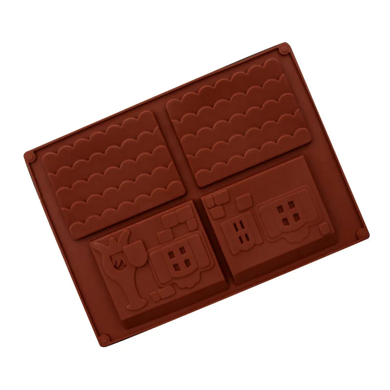 Festivora – 3D Christmas House Silicone Baking Mold