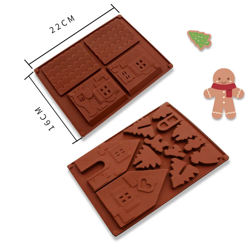 Festivora – 3D Christmas House Silicone Baking Mold