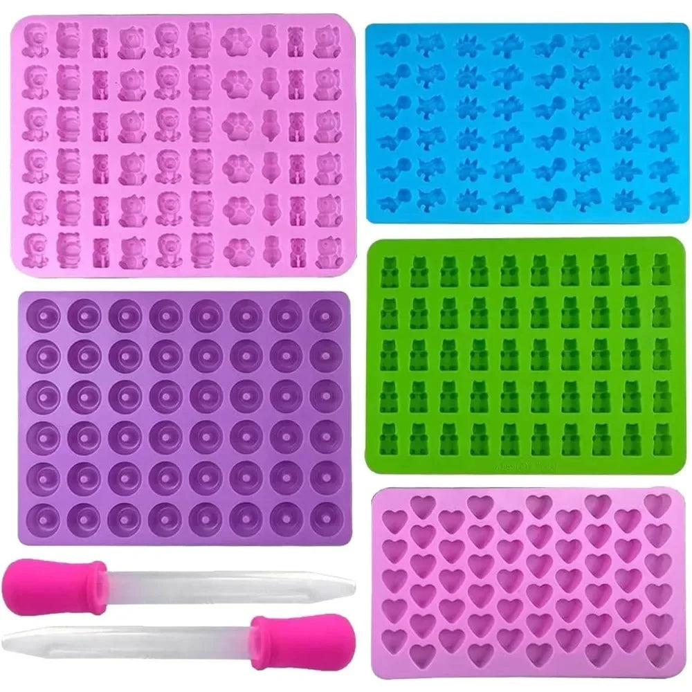 ChocoCubs – 7PCS Mini Silicone Fudge Mold Set