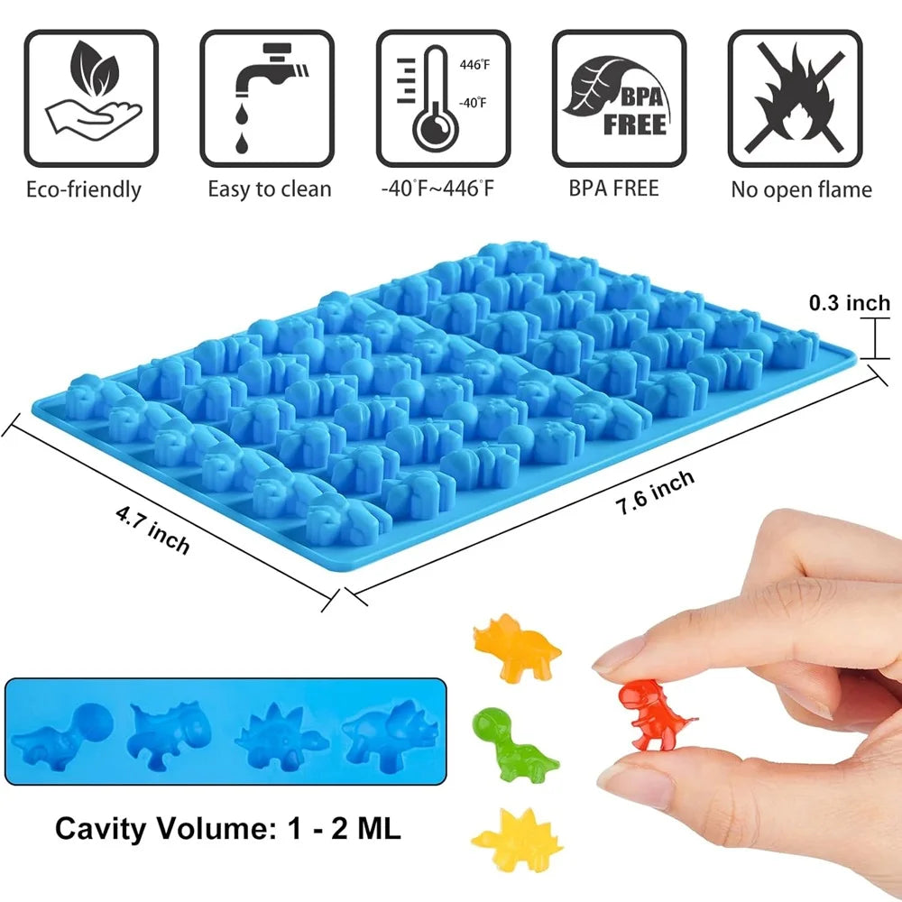 ChocoCubs – 7PCS Mini Silicone Fudge Mold Set