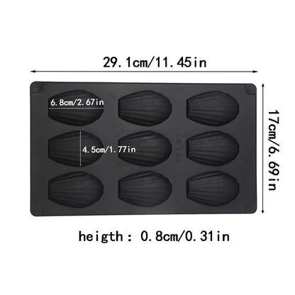 Madeleina – 2PCS Silicone Madeleine Cookie Pan Set