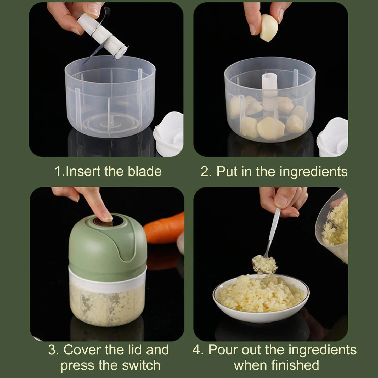 Chopvra – Electric Garlic Masher Kit