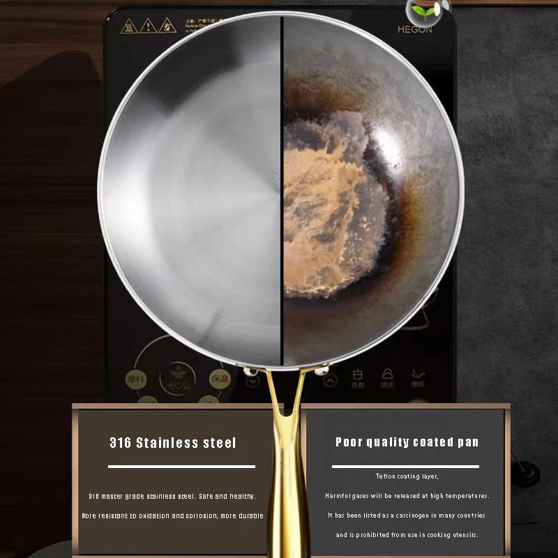 Fryvora – 26cm Stainless Steel Nonstick Frying Pan