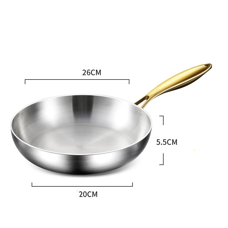 Fryvora – 26cm Stainless Steel Nonstick Frying Pan