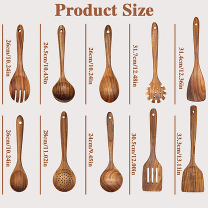 Woodelle – Wooden Cooking Spoon Set