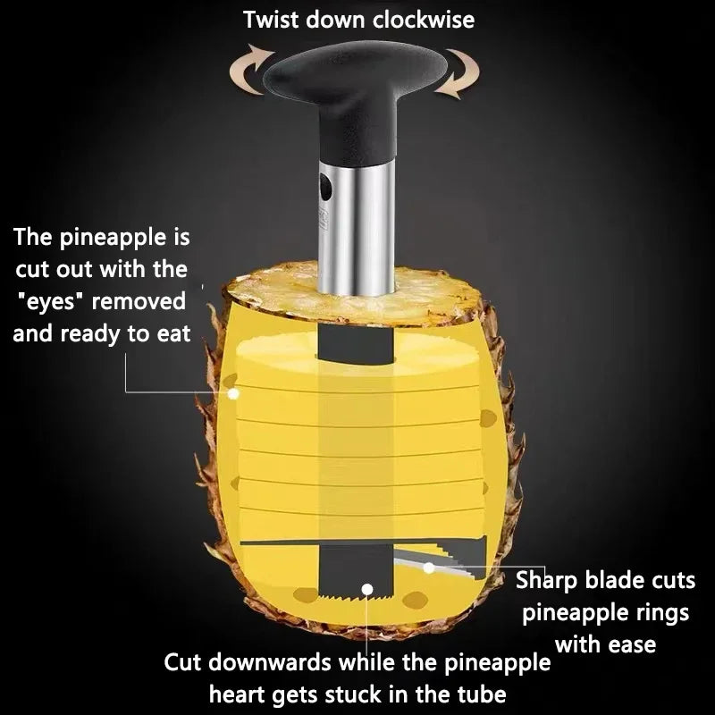 Pineavera – Pineapple Slicer and Peeler